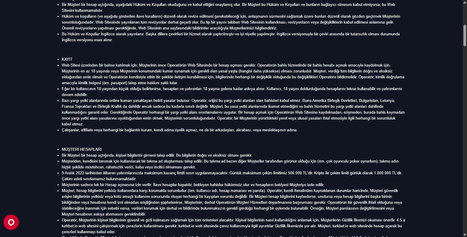 Turkbet Casino İlk Üyelik Bonusu