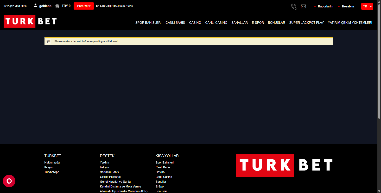 Turkbet İlk Üyelik Bonusu Ne Kadar?